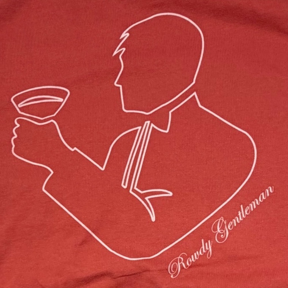 Rowdy Gentleman Pocket Tee Large Red Texas Tailgate Graphic‎ T-Shirt